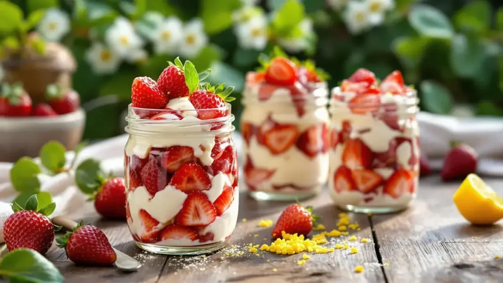 Geniet van dit aardbeien dessert met twee ingrediënten: een zoete traktatie om elke week van te smullen