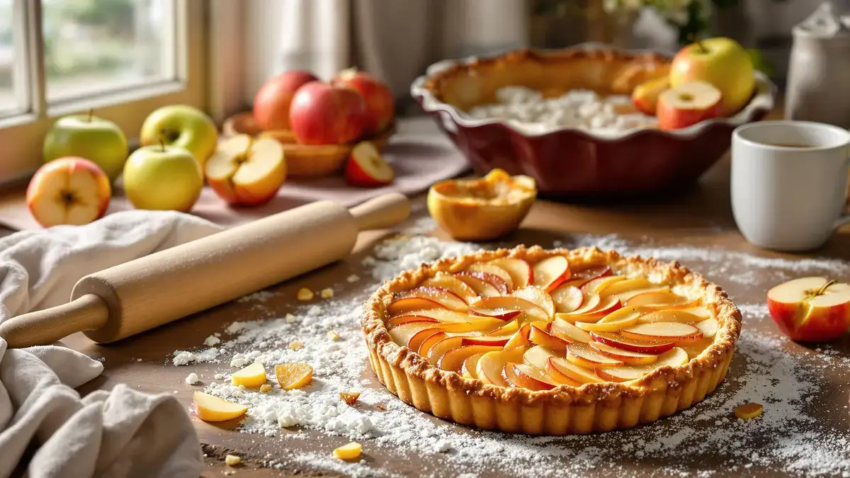 Geniet van Julie Andrieu’s recept voor appeltaart, een eenvoudig en heerlijk dessert voor je zoete pauzes